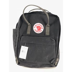 kanken striped backpack